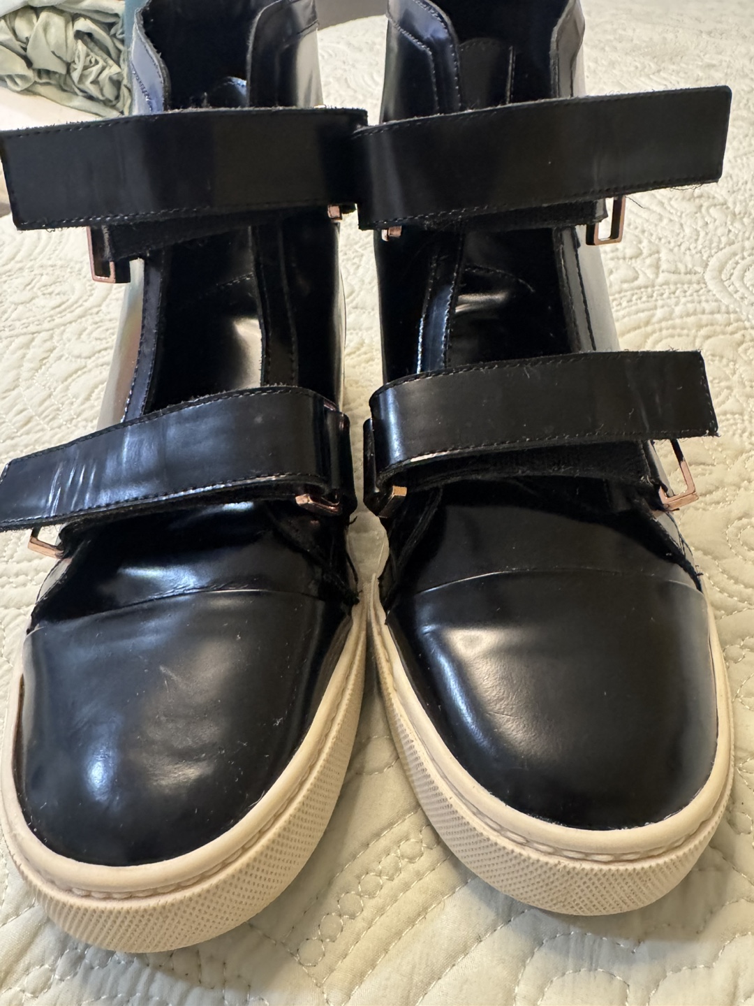 Saint & Libertine Black Leather High Top Sneakers - photo 2