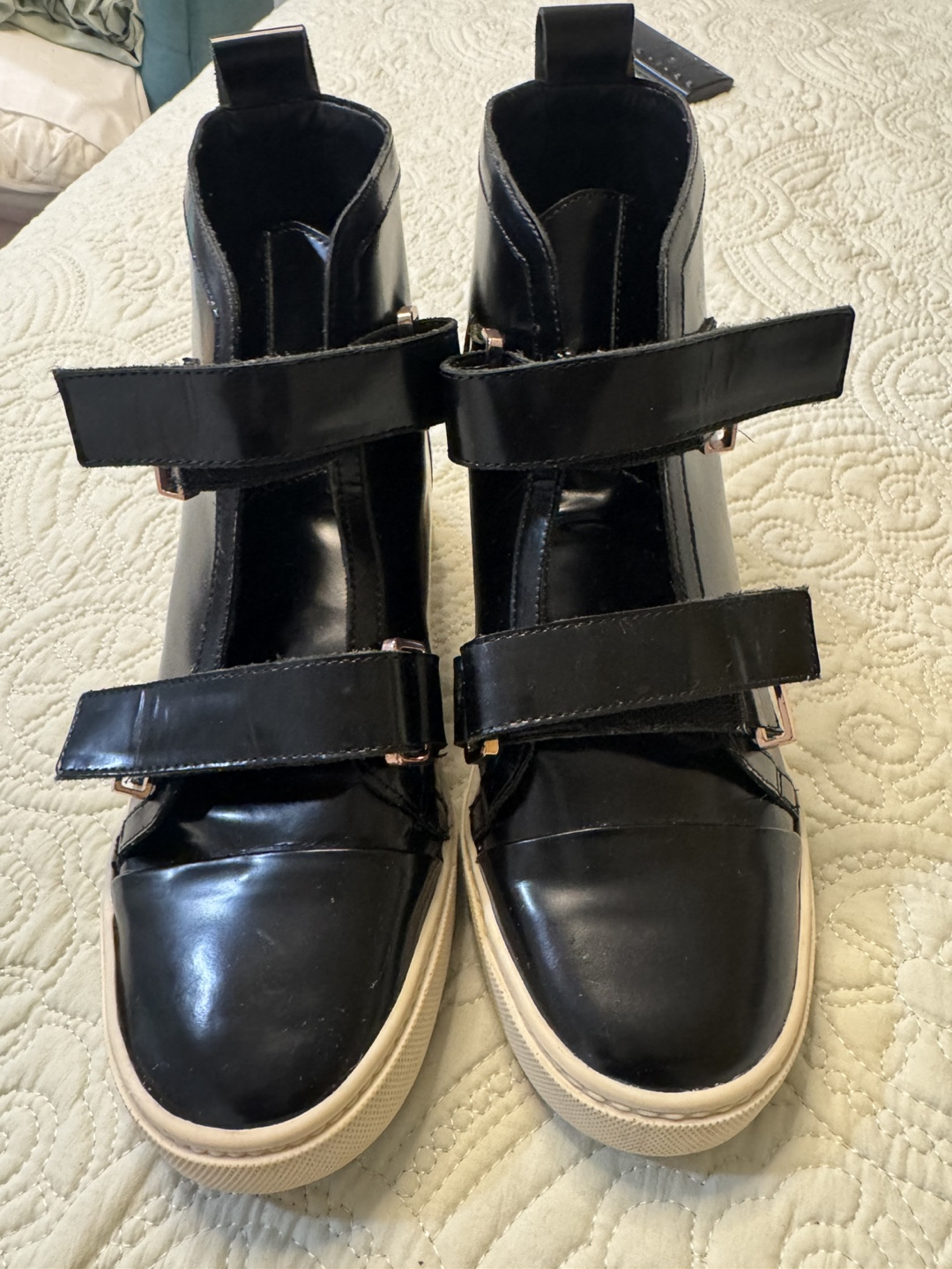 Saint & Libertine Black Leather High Top Sneakers - photo 3