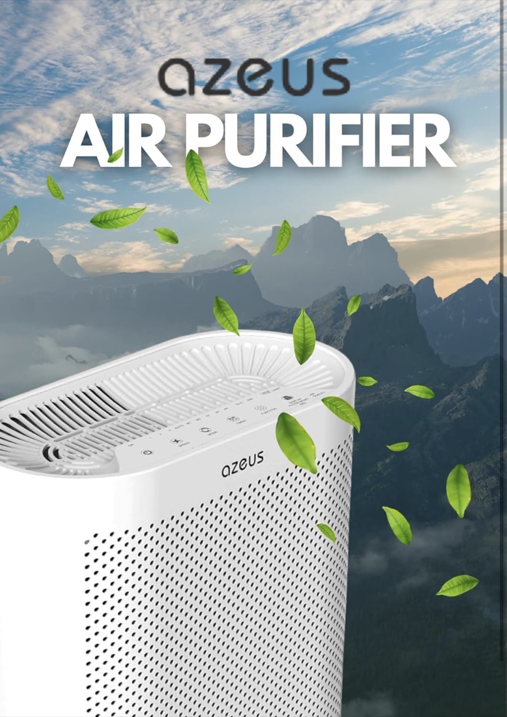 Azeus FS32 Smart True HEPA Air Purifier - White - photo 3