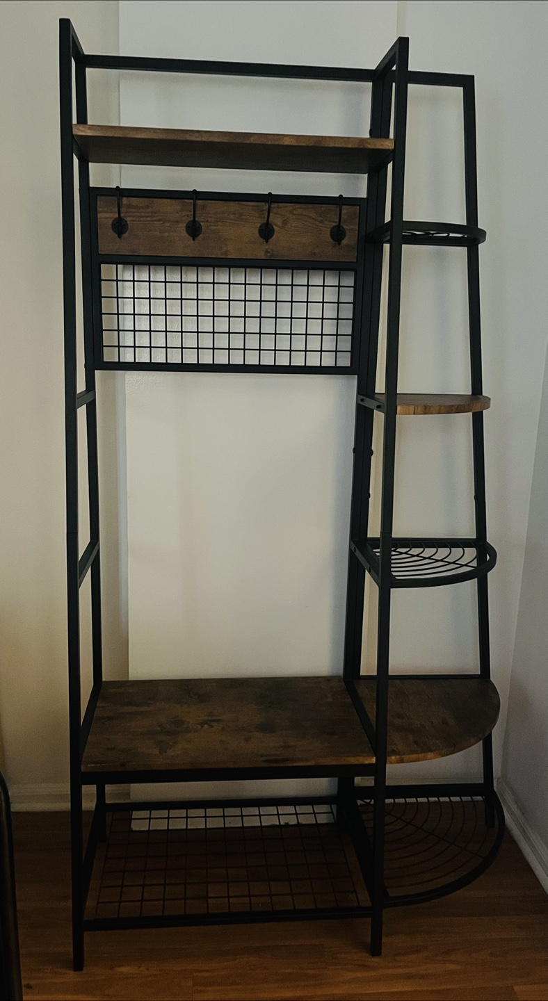 Industrial Farmhouse Entryway Organizer