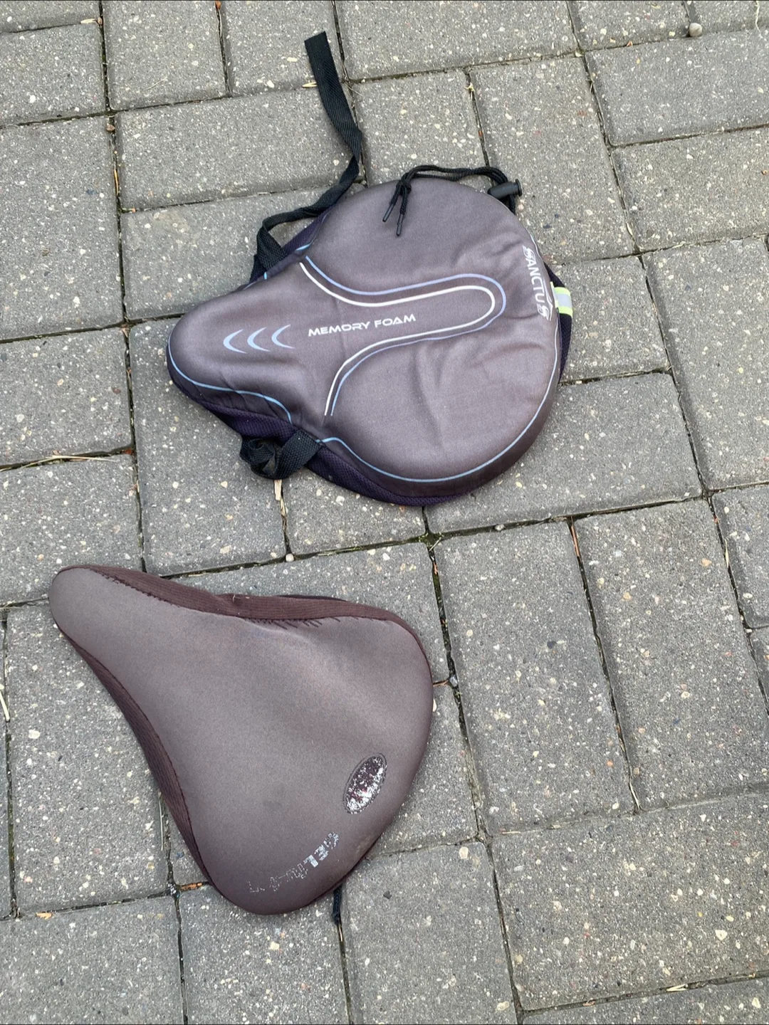 Two Bike Seats - One with Memory Foam thumbnail