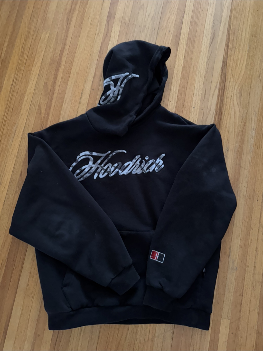 Hoodrich Black Hoodie Size Medium