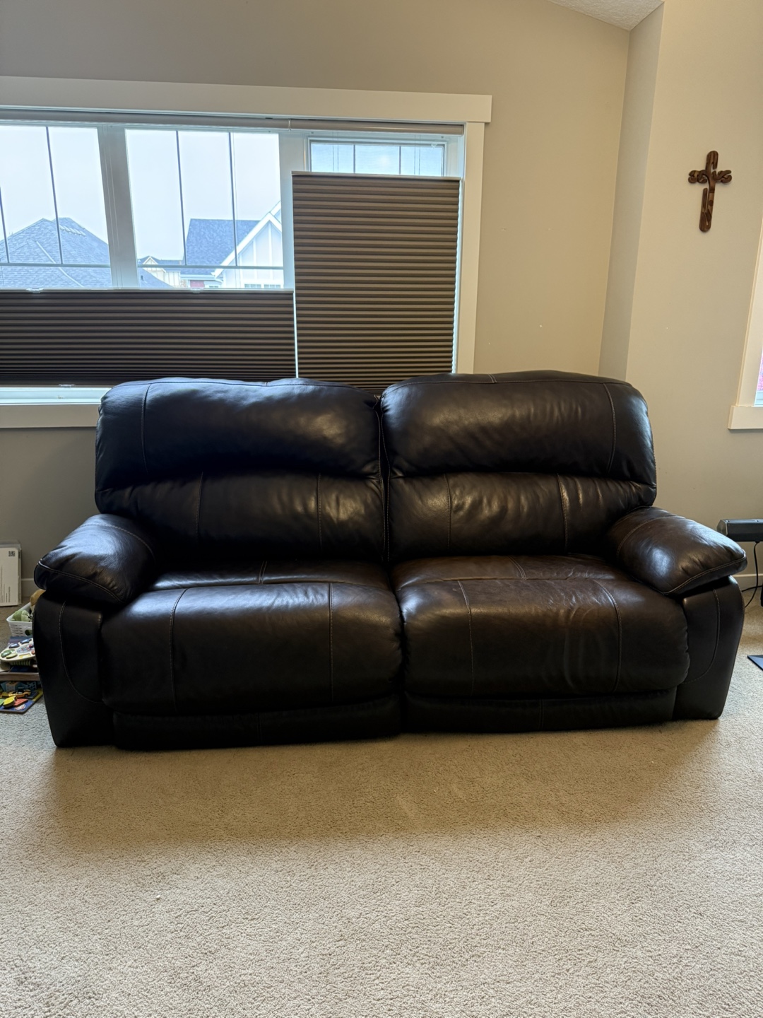 Reclining Leather Sofa