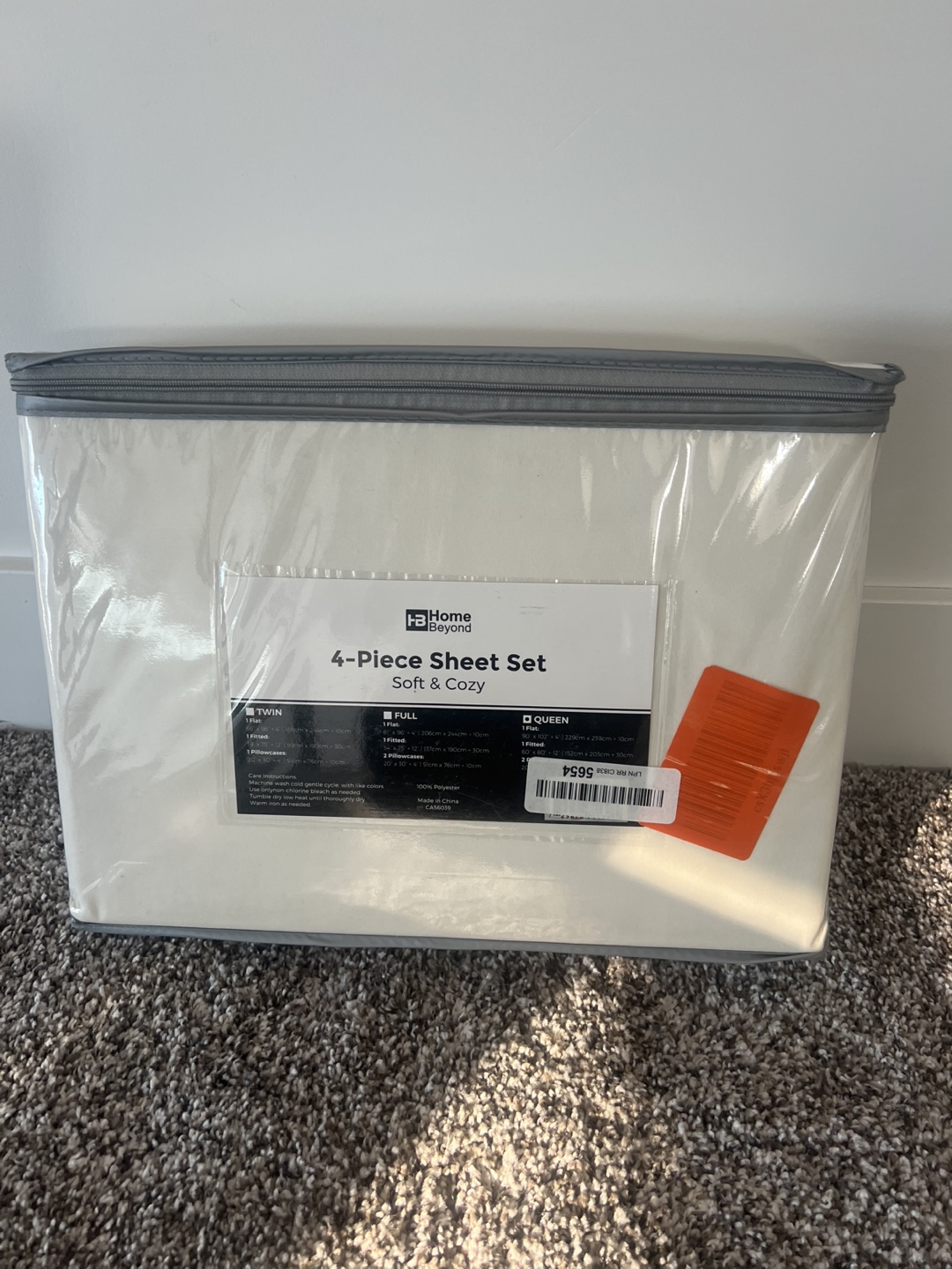 H&M Home 4-Piece Queen Sheet Set - Soft & Cozy