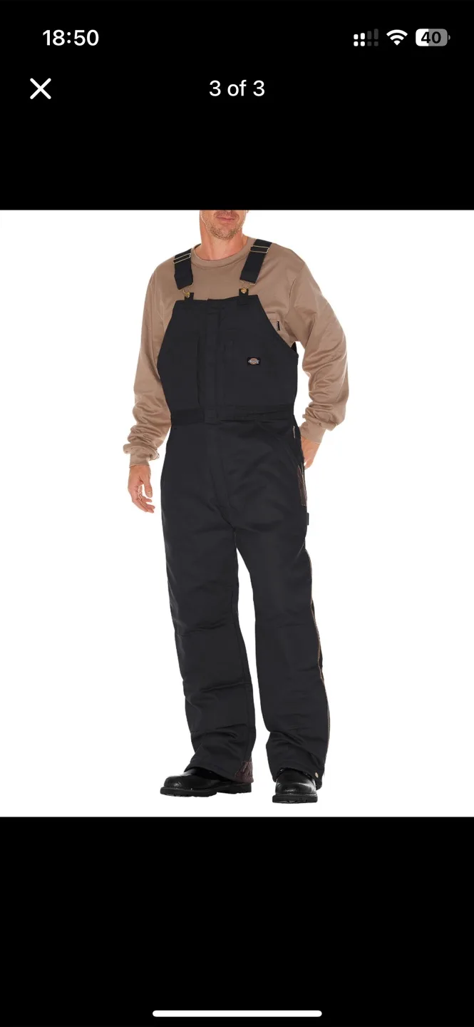 Dickies Men's Premium Insulated Duck Bib All M thumbnail