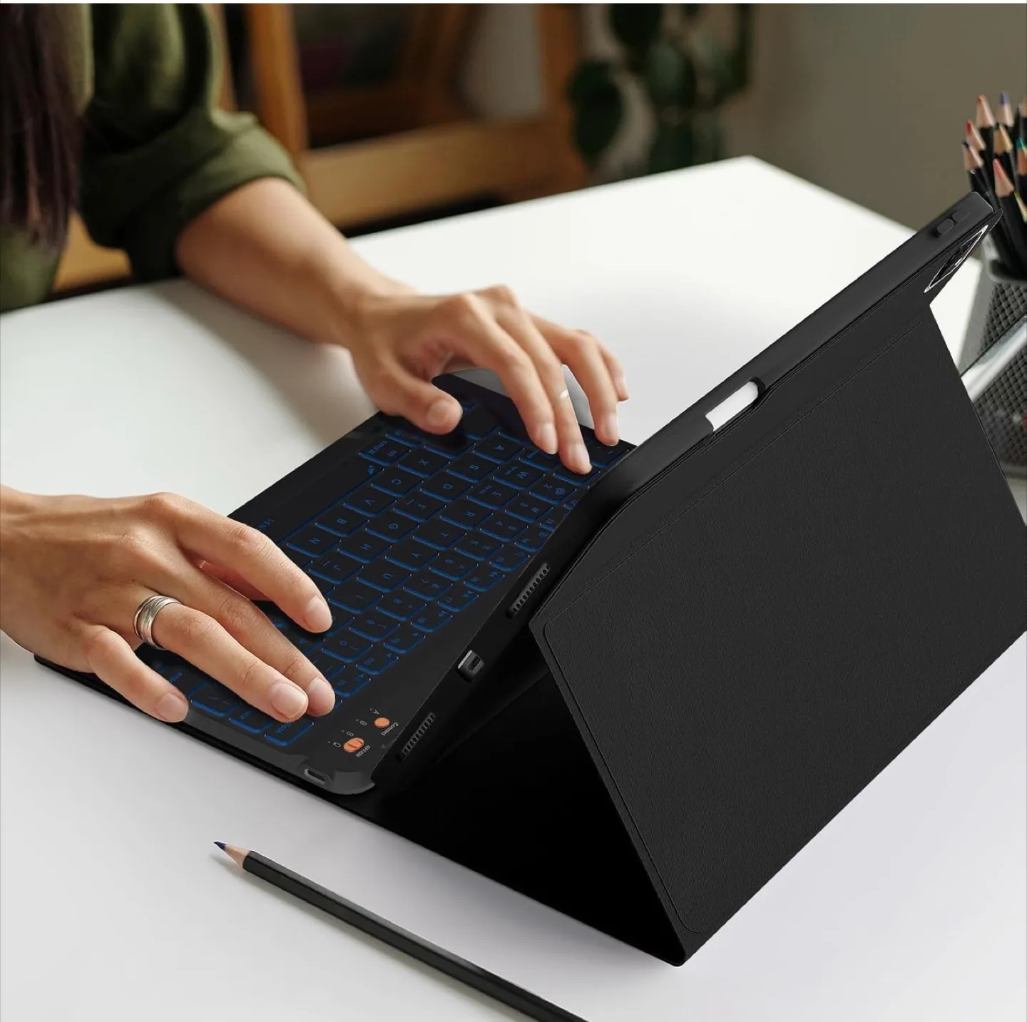 Senvyson Wireless Keyboard Case image indicator(10)