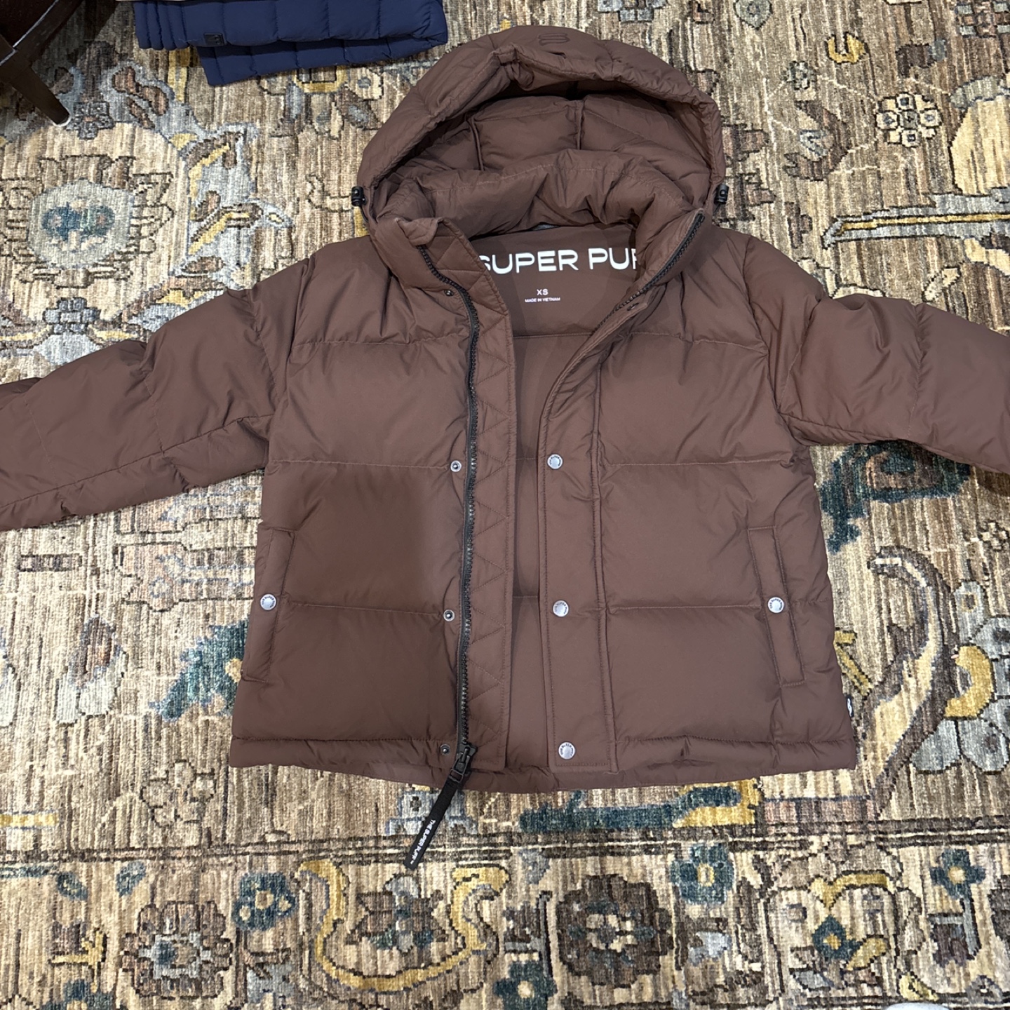 Super Puff Shorty Brown Puffer Jacket - XS