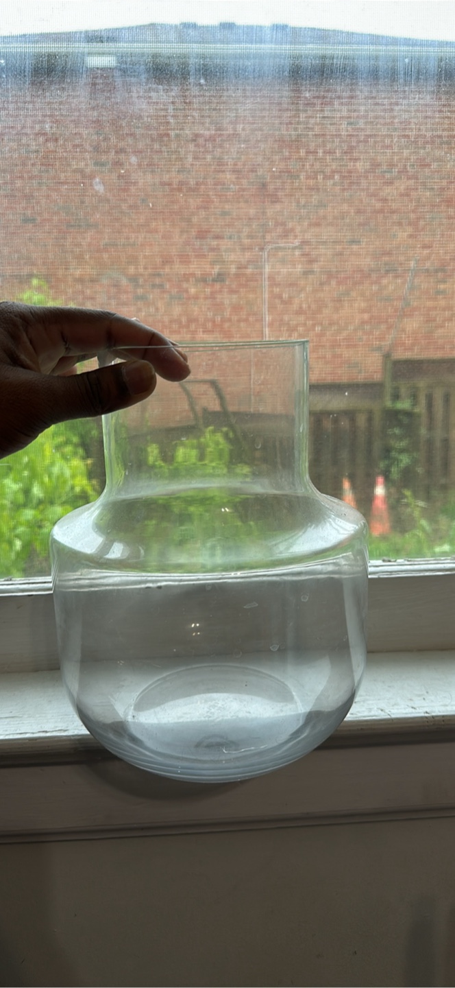 Clear Glass Vase