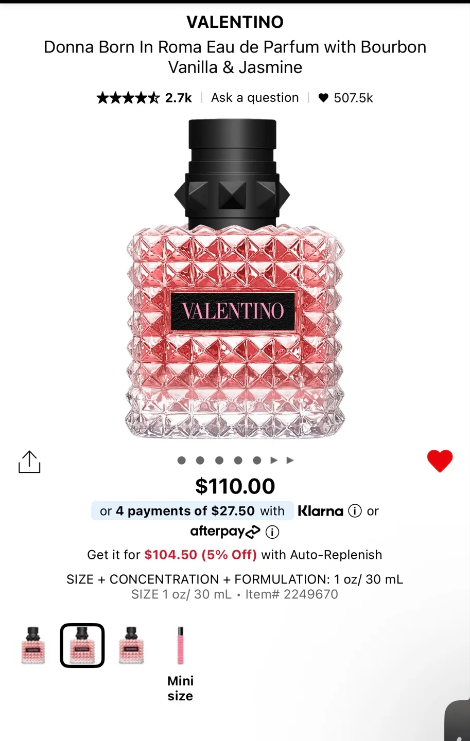 Valentino Donna Born In Roma Eau de Parfum thumbnail