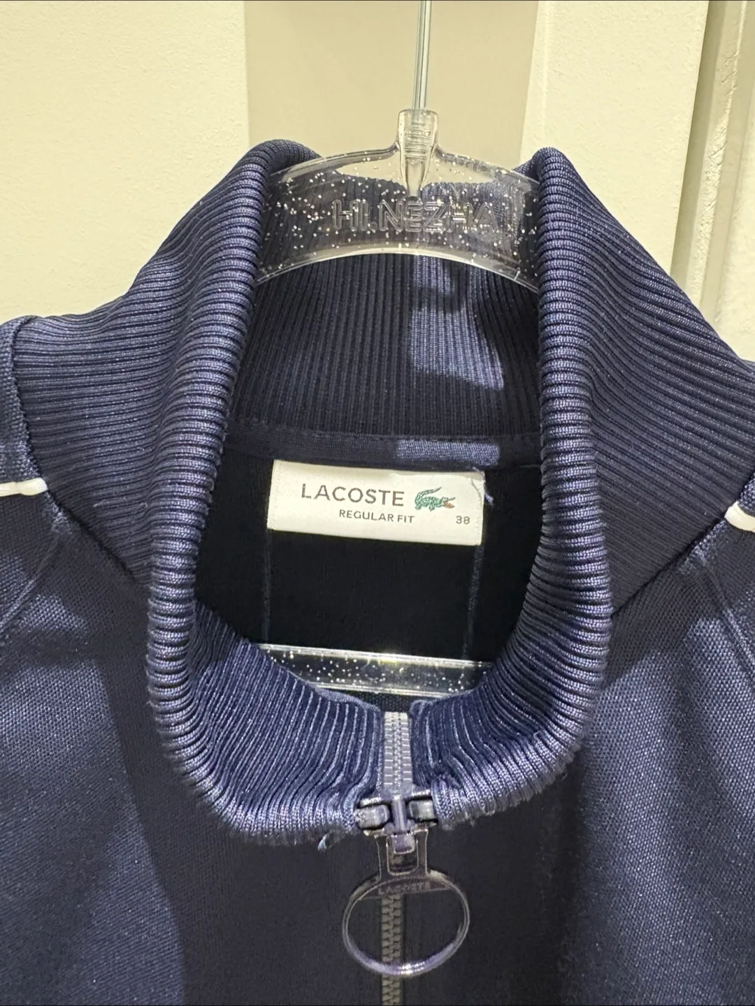 Lacoste Women's Zip-Up Sweatshirt navy colour image indicator(2)