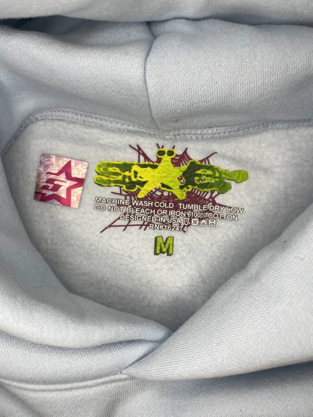 Sp5der Rhinestone Hoodie - Size M image indicator(3)