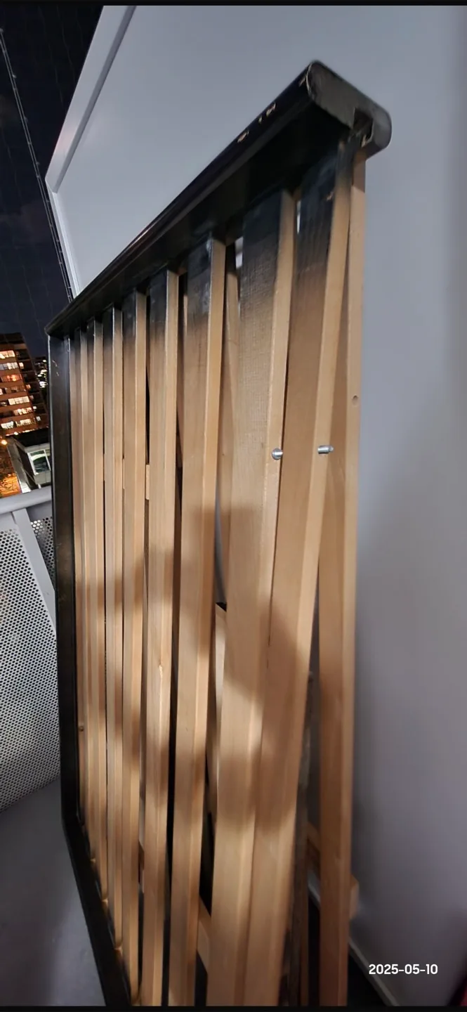 Queen size solid wood bed frame with underneath storage space image indicator(7)