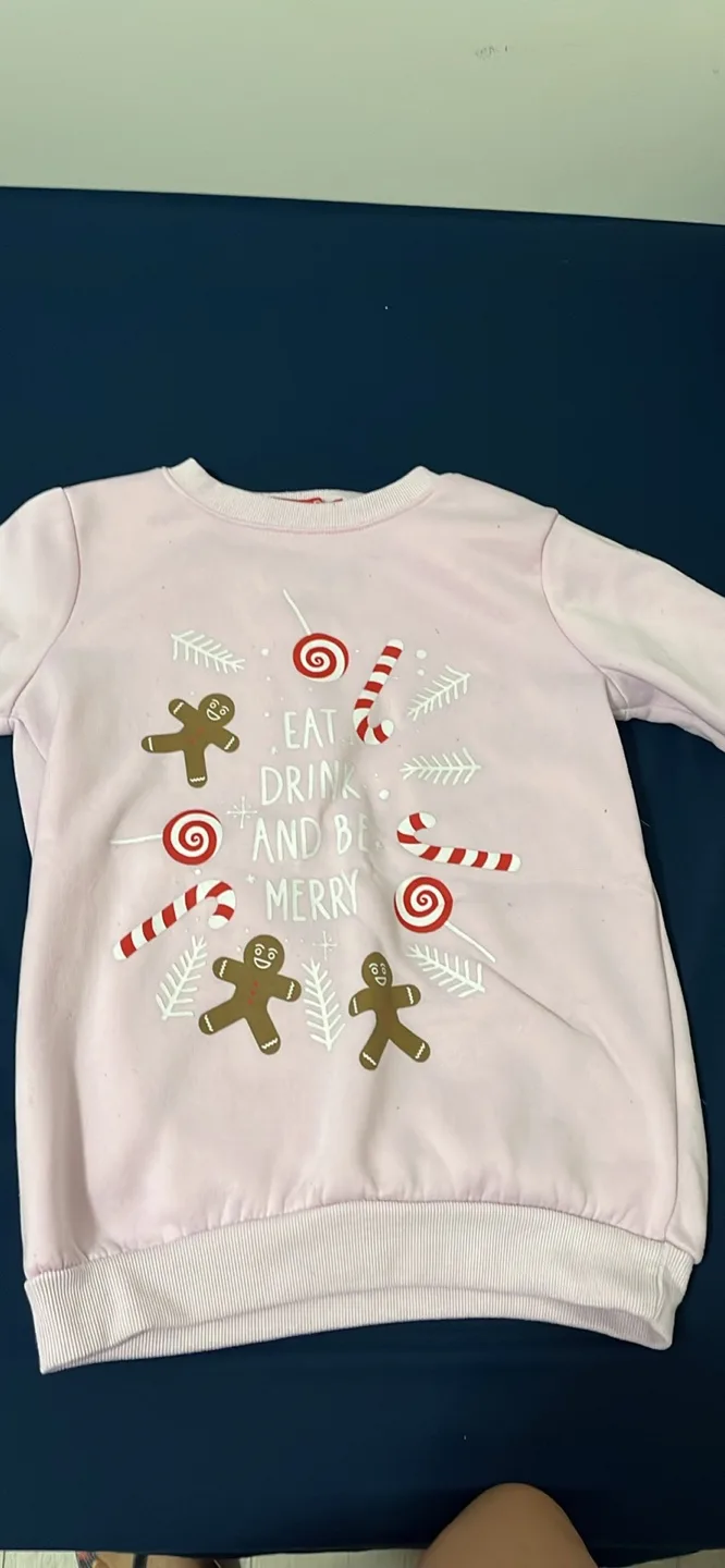 Pink Christmas Sweater - Eat Drink and Be Merry