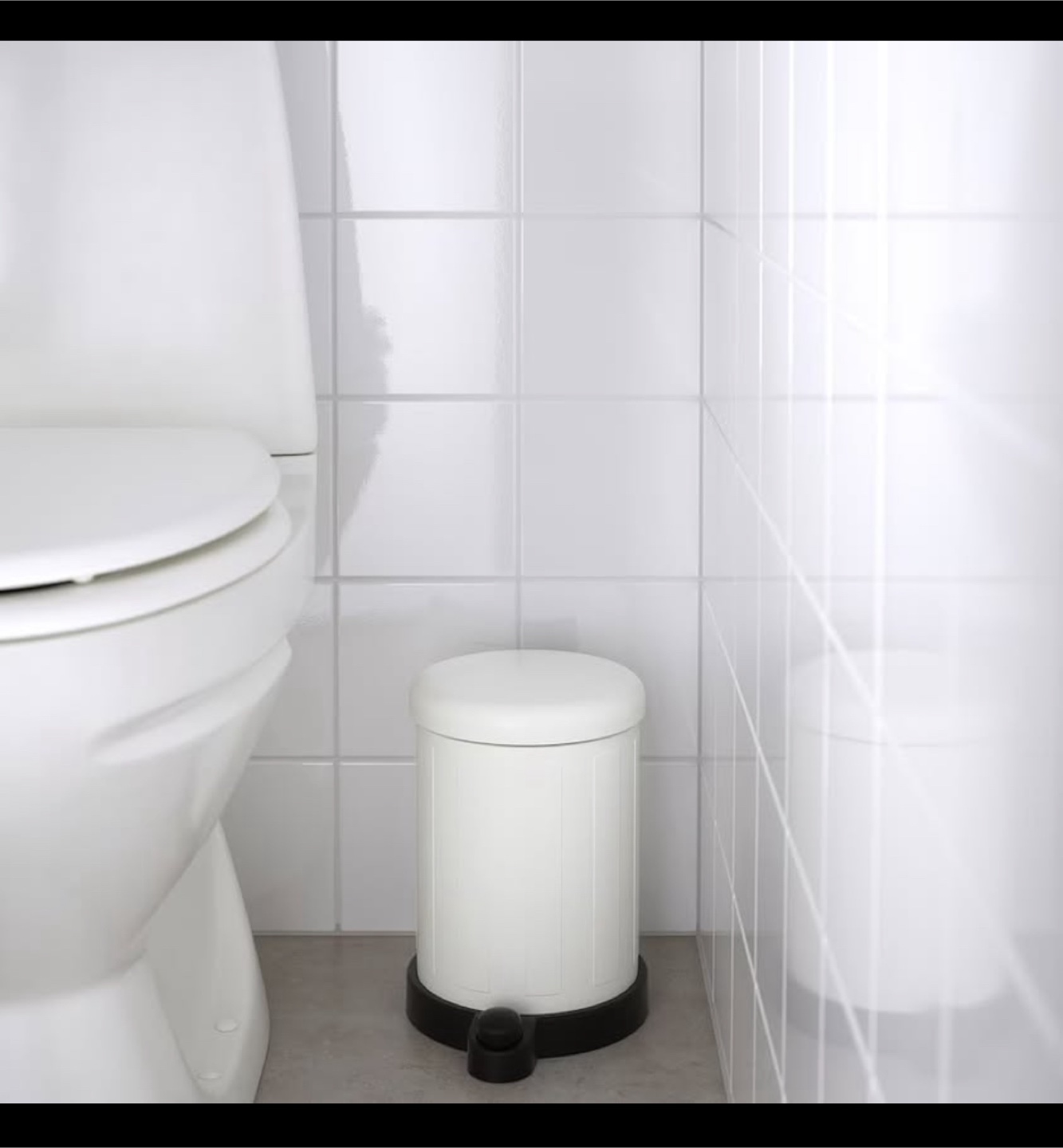 3 x White Pedal Bin - photo 2