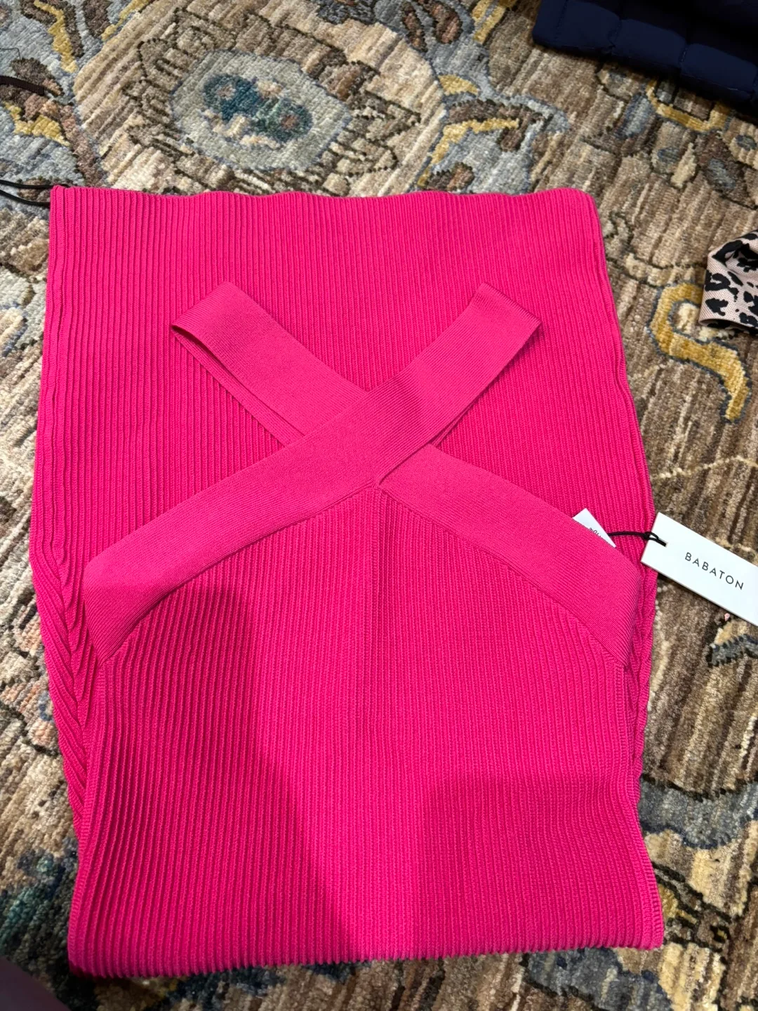 Babaton Sculpt Knit Cross Dress - Size XXS thumbnail