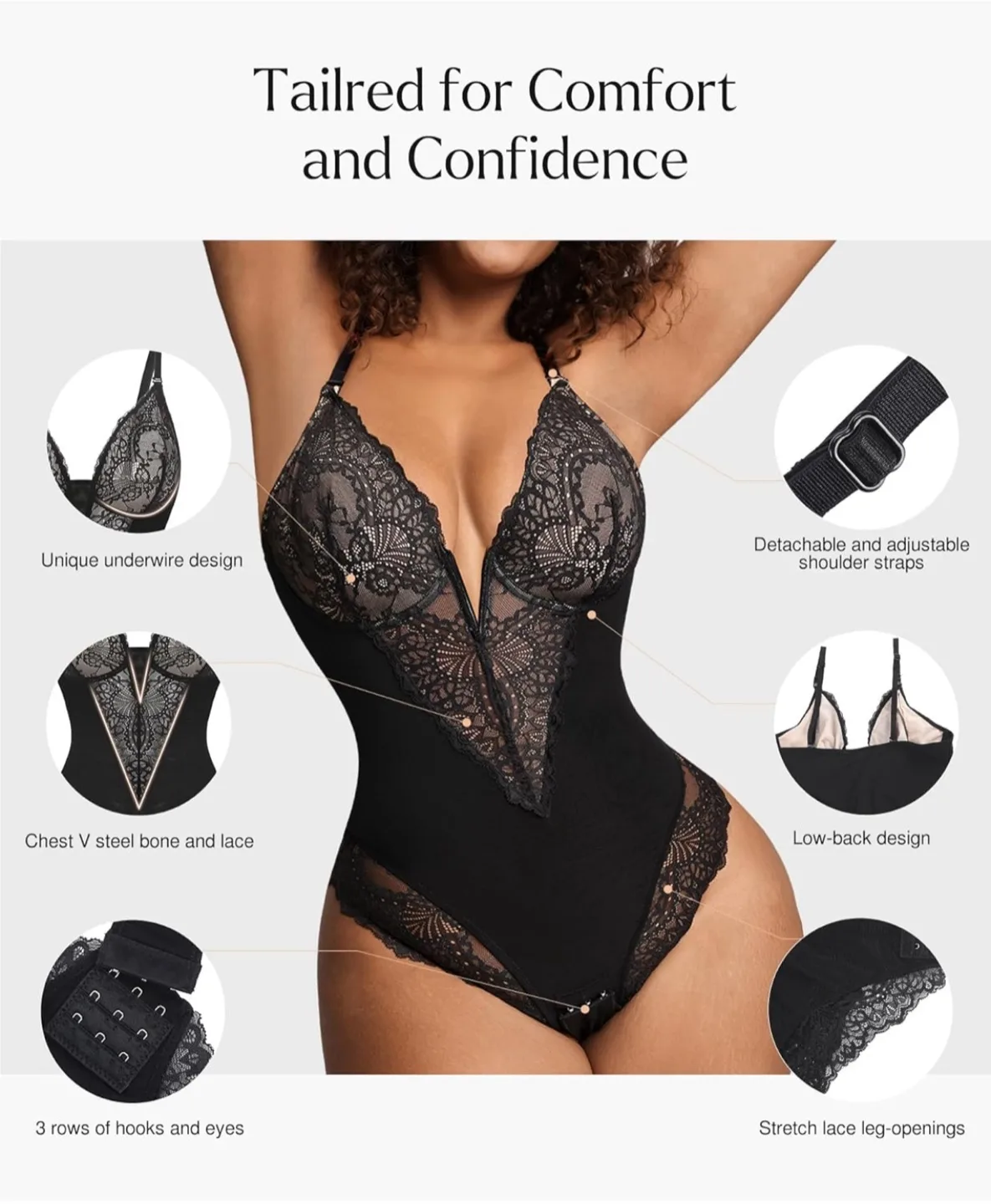 Popilush Lace Bodysuit image indicator(4)