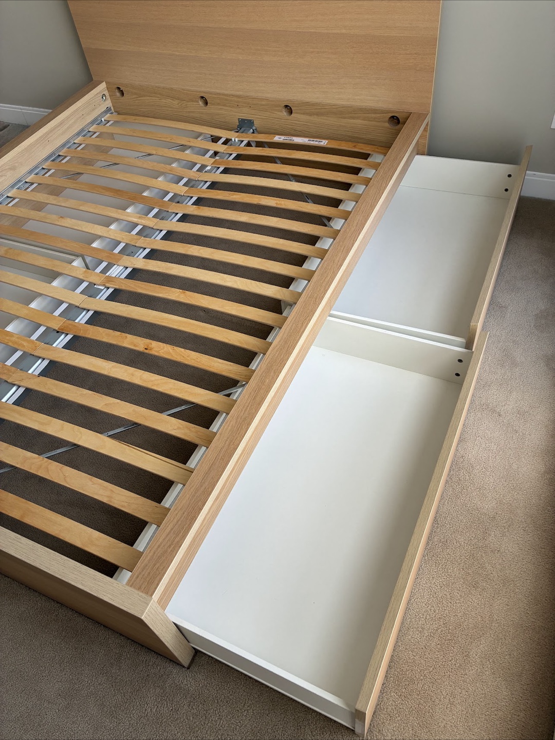 IKEA Malm Queen Size Bed Frame with 4 Drawers - photo 4