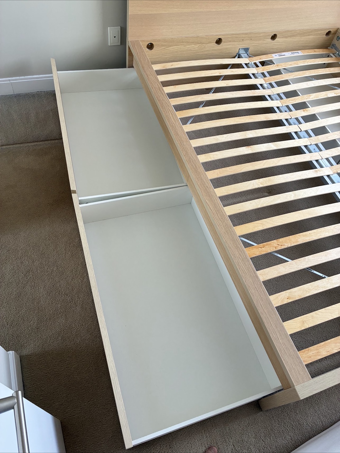 IKEA Malm Queen Size Bed Frame with 4 Drawers - photo 5