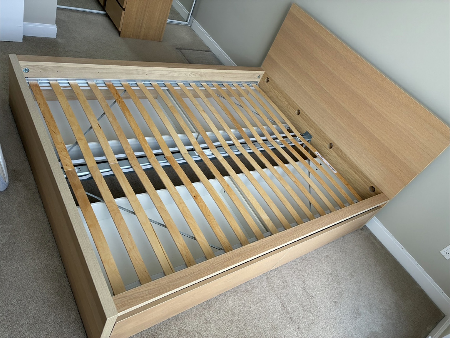IKEA Malm Queen Size Bed Frame with 4 Drawers