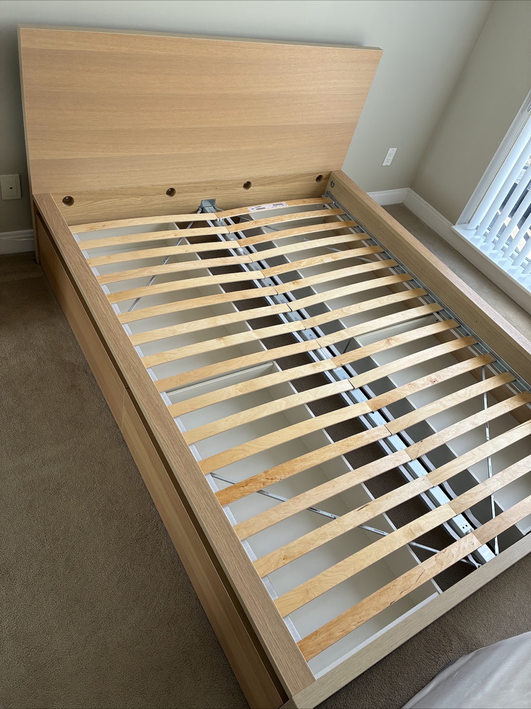 IKEA Malm Queen Size Bed Frame with 4 Drawers - photo 2