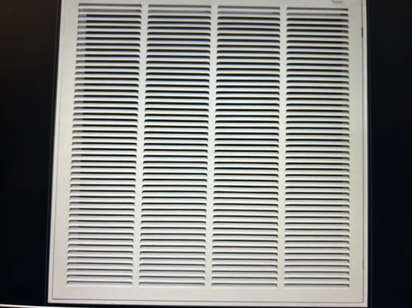 HVAC Premium Grille - White - Excellent Condition thumbnail