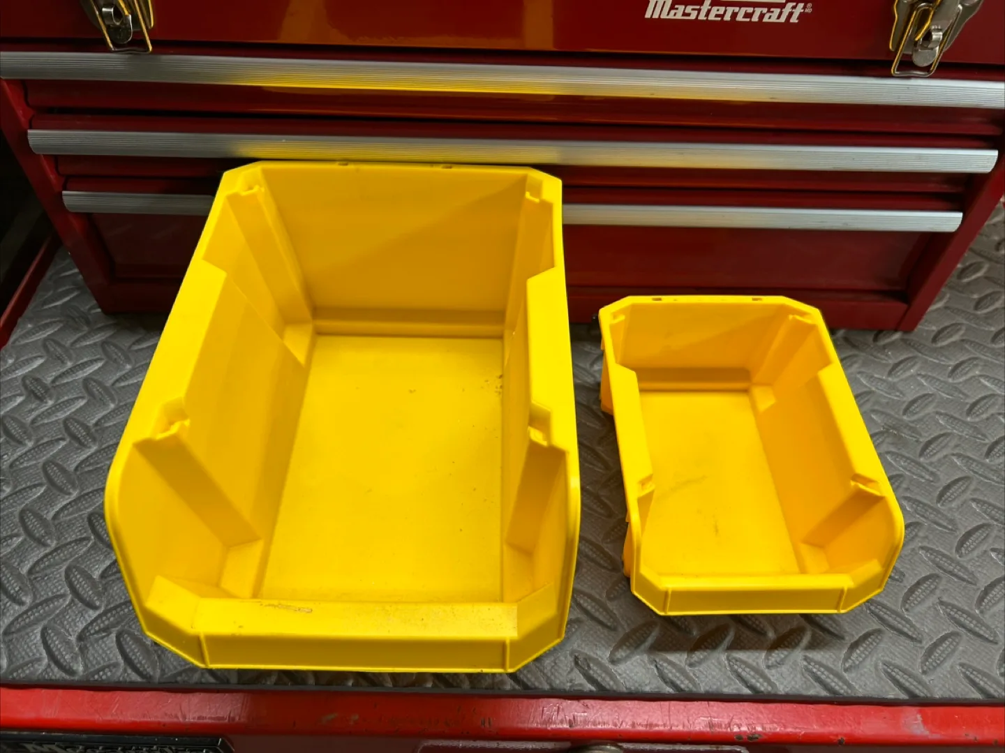 Set of Stanley Yellow Stackable Storage Bins thumbnail