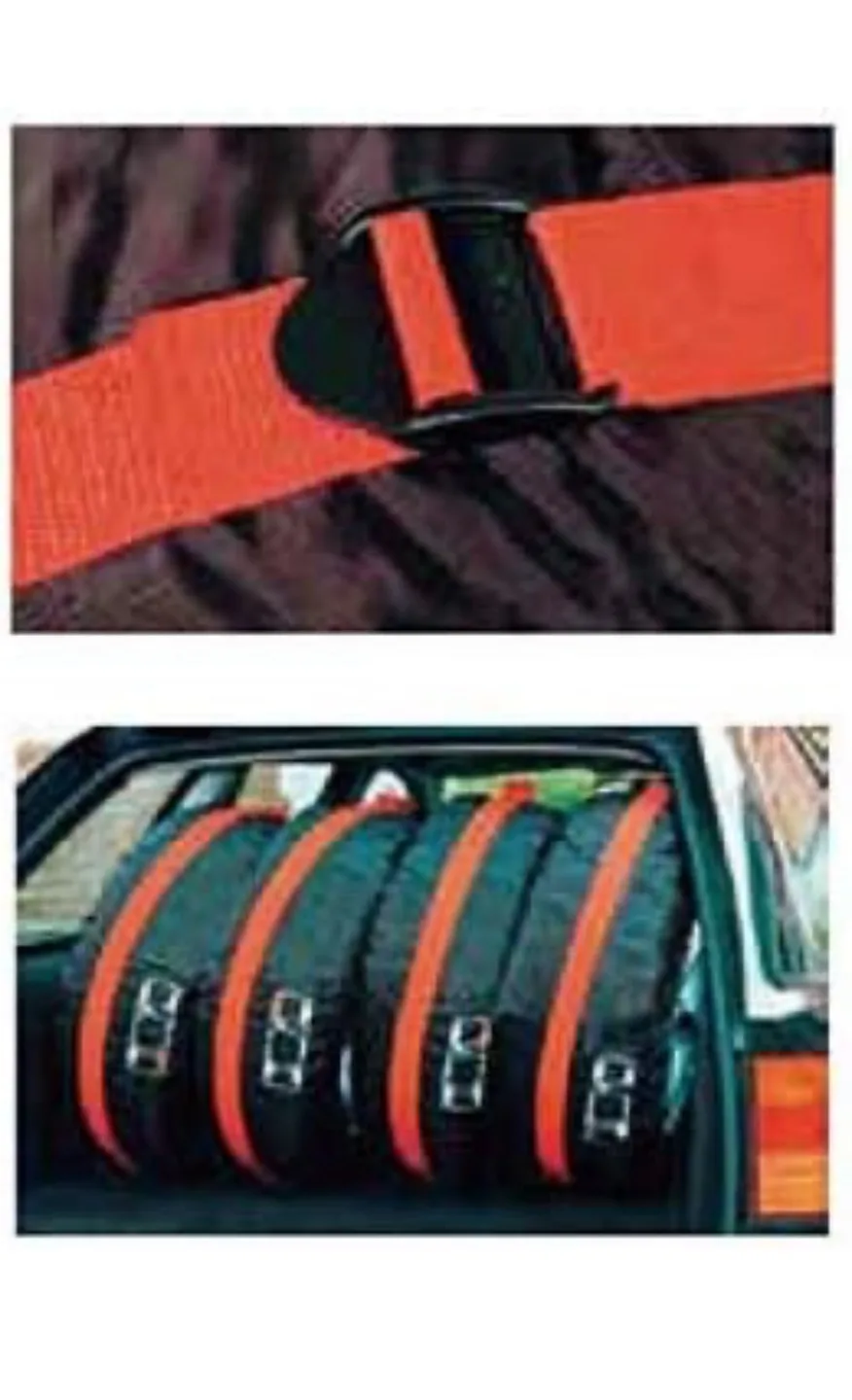 New. Set of 4 Wheel Storage Bags with Tie-Down Straps image indicator(5)