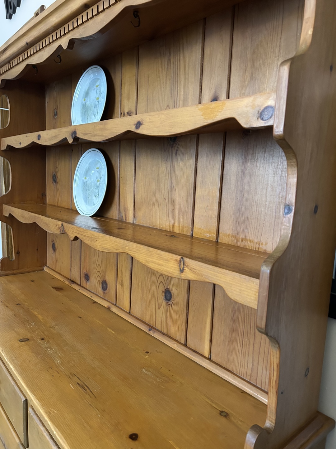 Solid Pine Hutch and Buffet Server #freecycle - photo 2