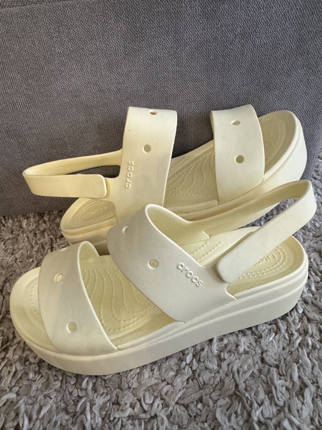 Crocs Women's Platform Sandals - Pale Yellow - photo 2