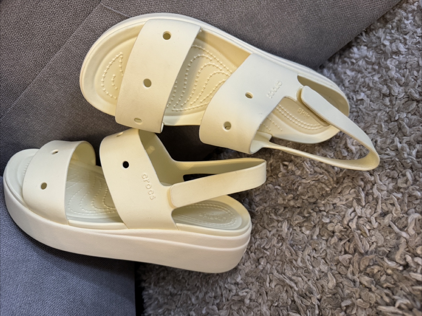 Crocs Women's Platform Sandals - Pale Yellow - photo 3
