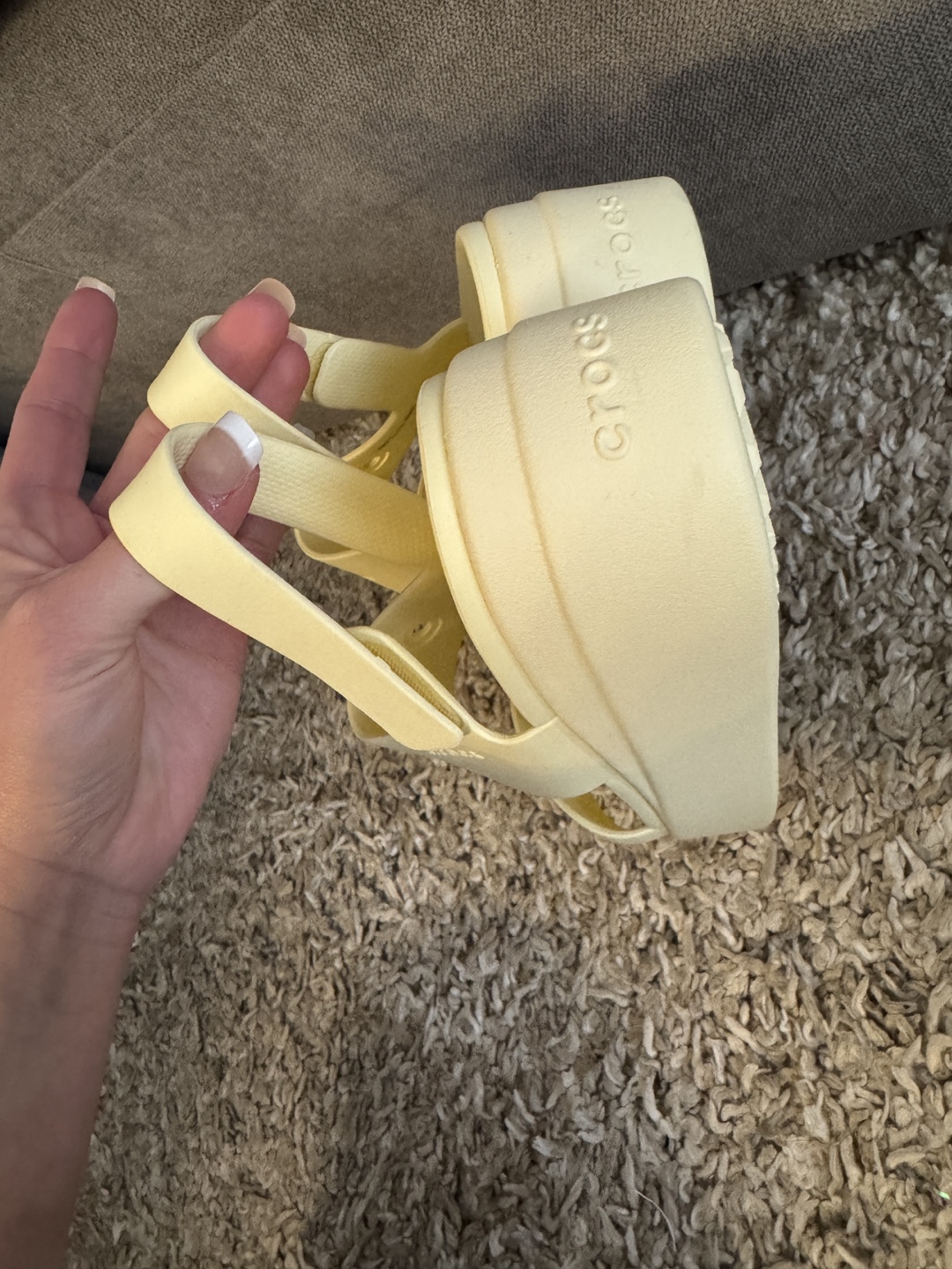 Crocs Women's Platform Sandals - Pale Yellow - photo 4