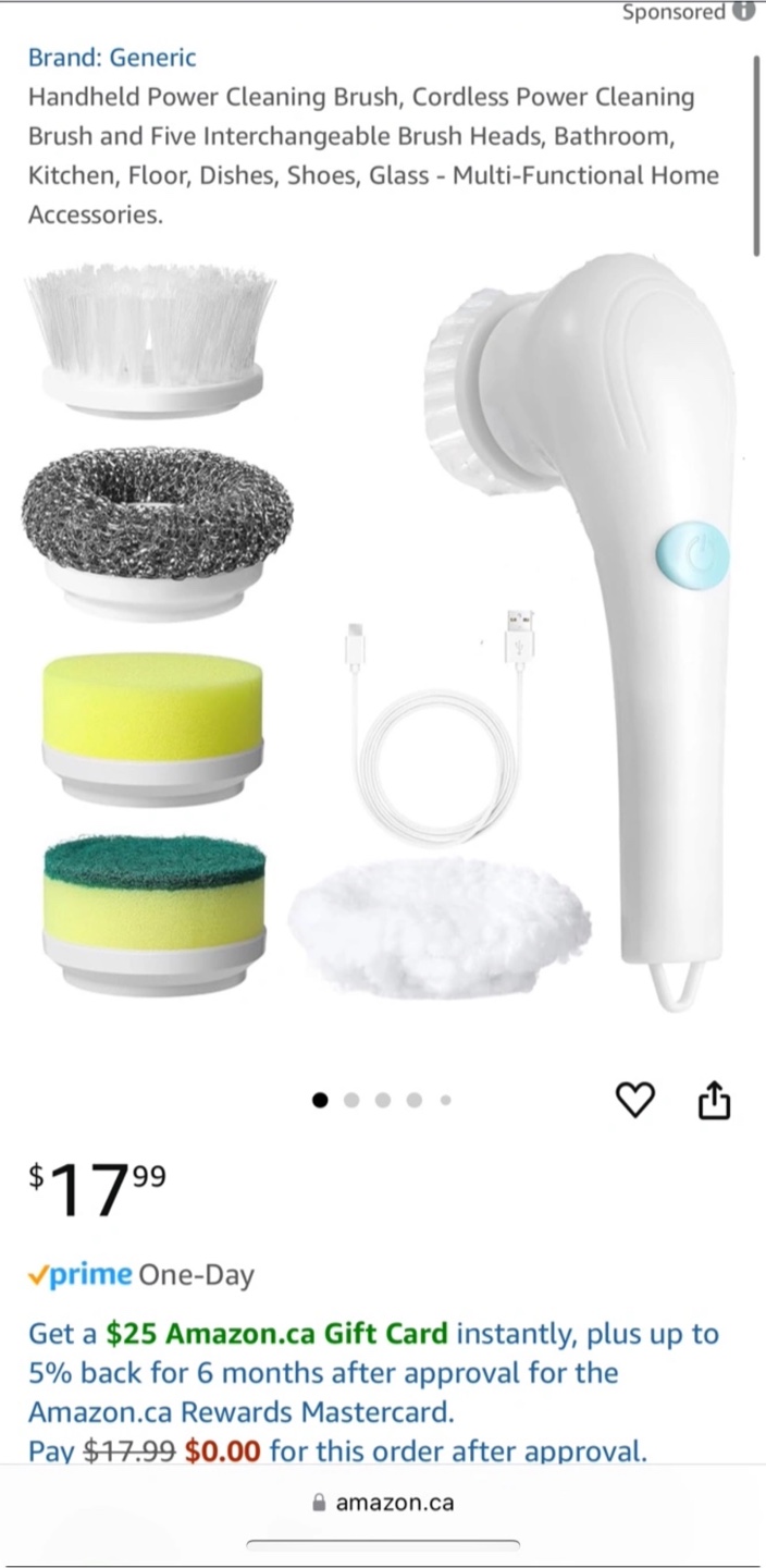 Cordless Handheld Power Cleaning Brush