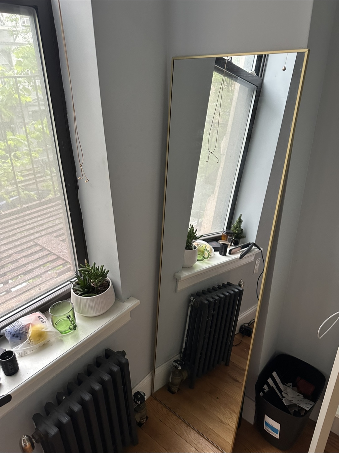 Full Length Gold Frame Mirror.