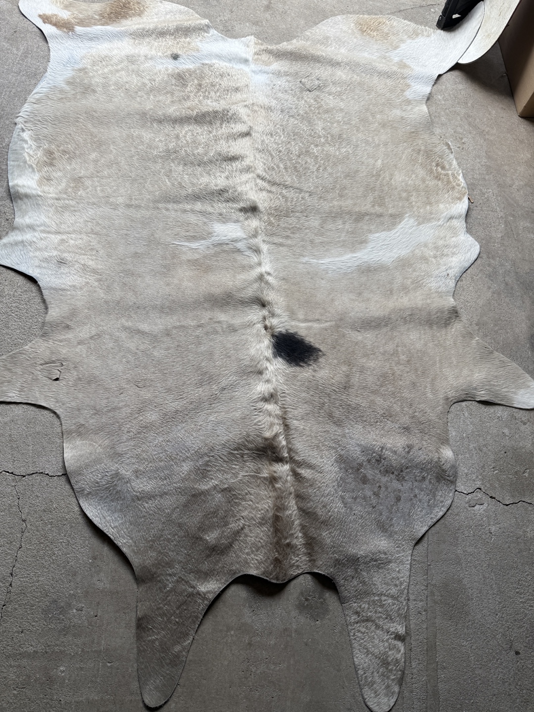 Cowhide Rug - Gray and White