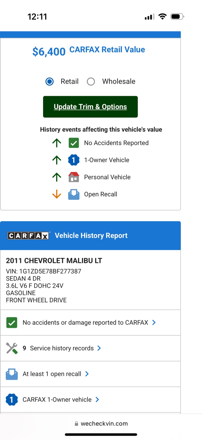 2011 Chevy malibu - photo 3