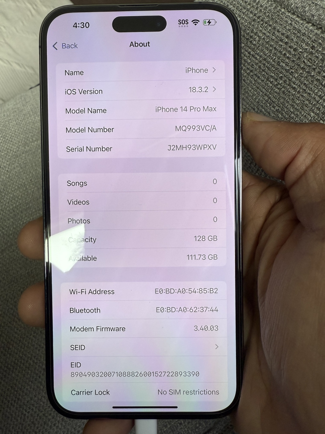 iPhone 14 Pro Max - 128 GB - Deep Purple - photo 2