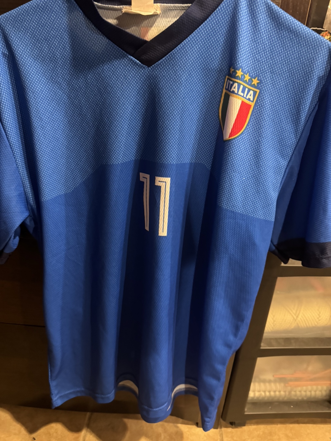 Italy National Team Belotti #11 Soccer Jersey - Size M
