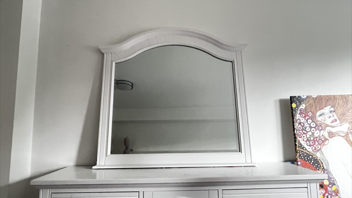 Ella 5-Piece Bedroom Set - White Dresser, Mirror & Panel Bed - photo 4