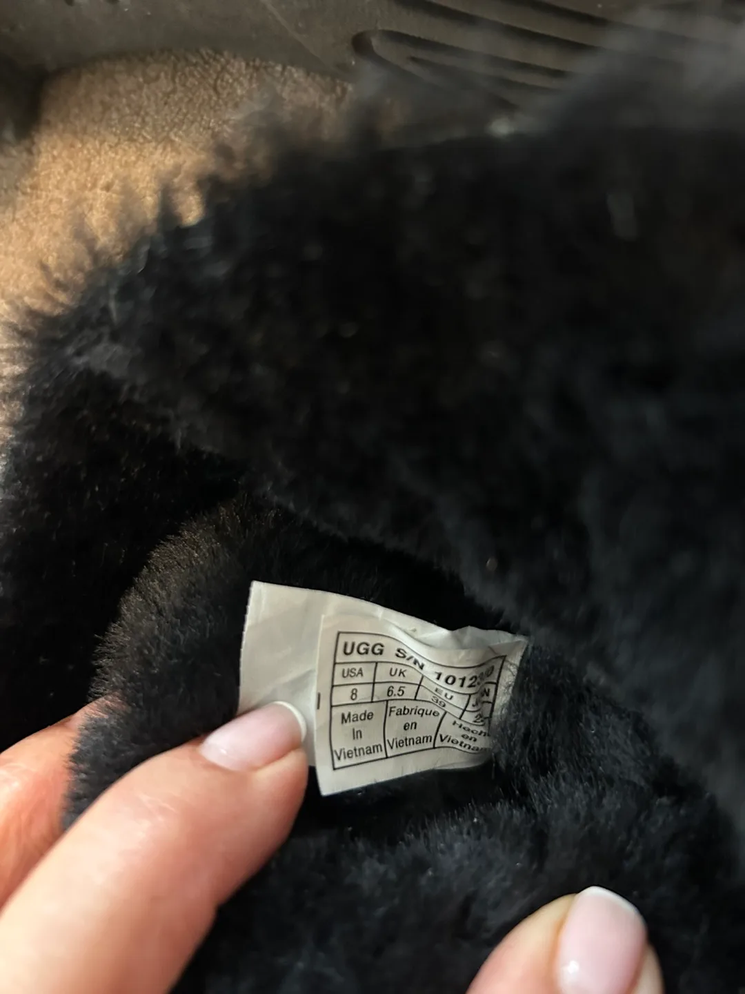 UGG Women's Black Suede Boots Size 8 image indicator(4)