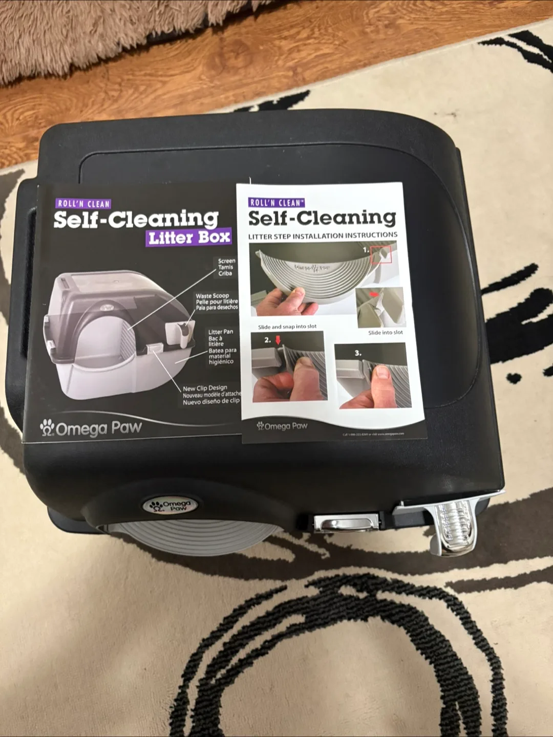New Omega Paw Roll'n Clean Self-Cleaning Litter Box image indicator(2)