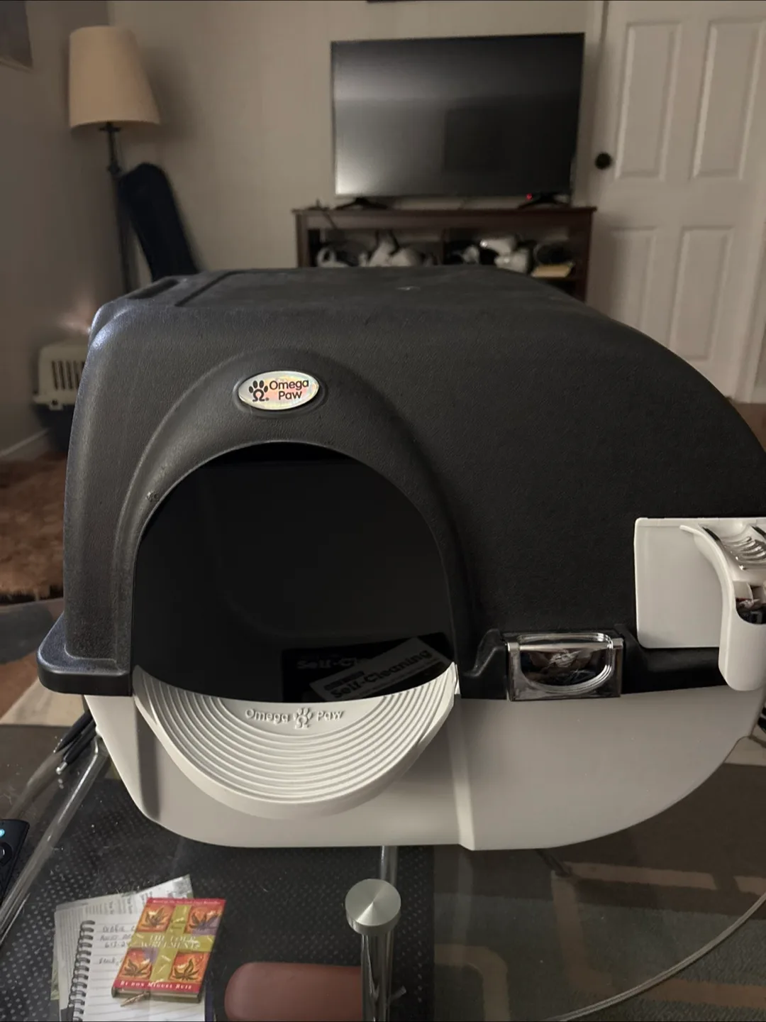 New Omega Paw Roll'n Clean Self-Cleaning Litter Box image indicator(5)