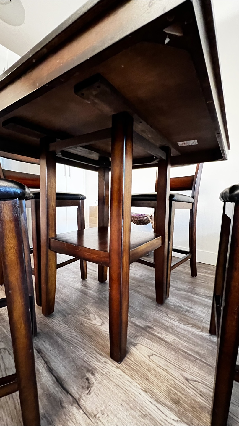 Square Dining Table Set with 4 Chairs - photo 3