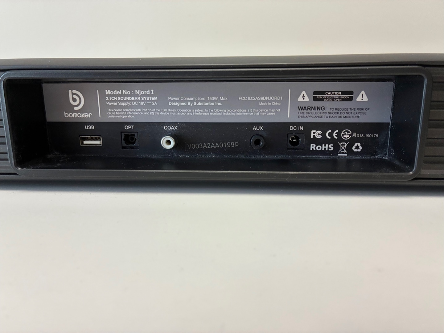 Bomaker Njord 1 Soundbar - $65 OBO - photo 3