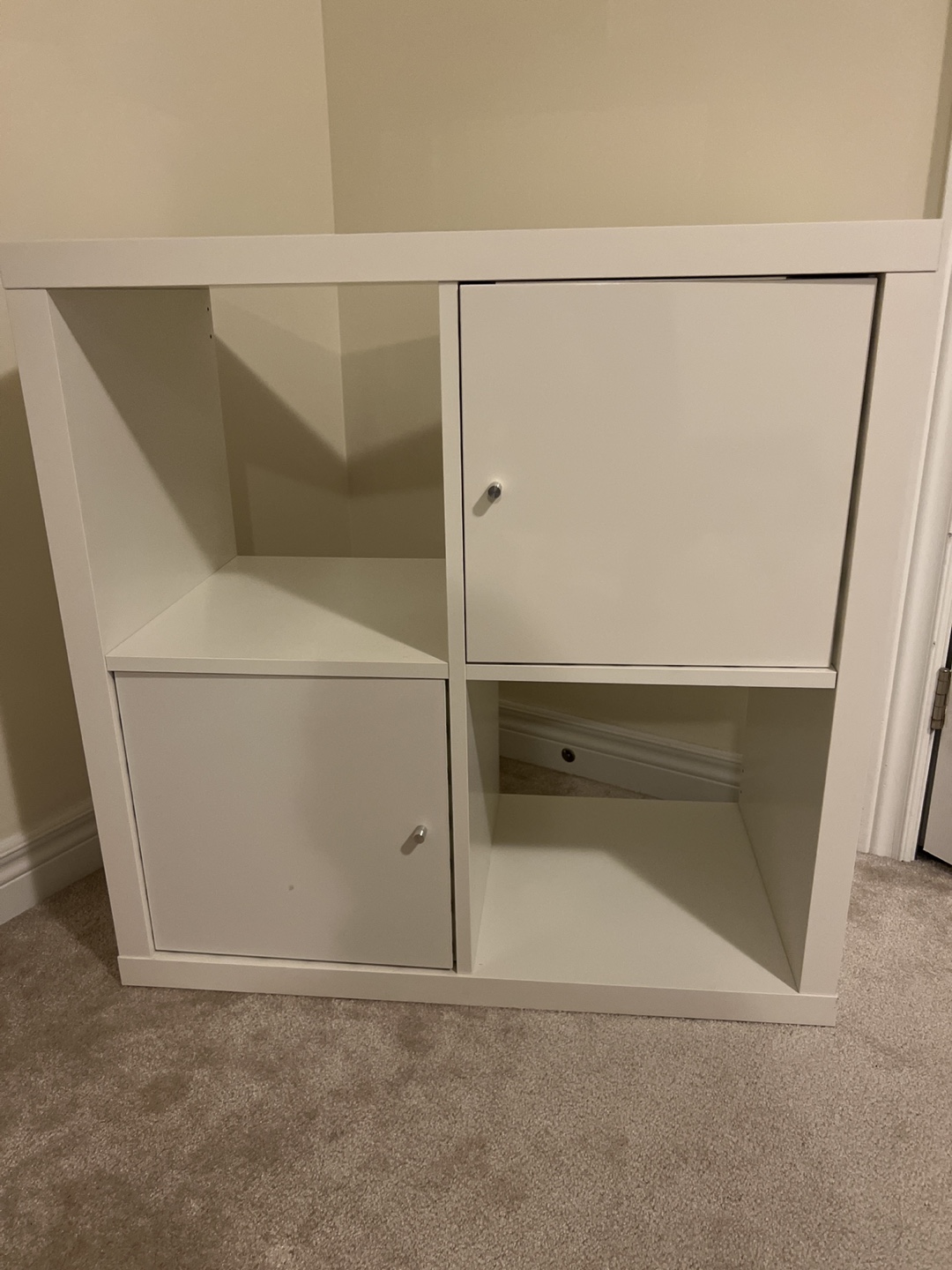 IKEA White Cube Storage Shelf with Doors