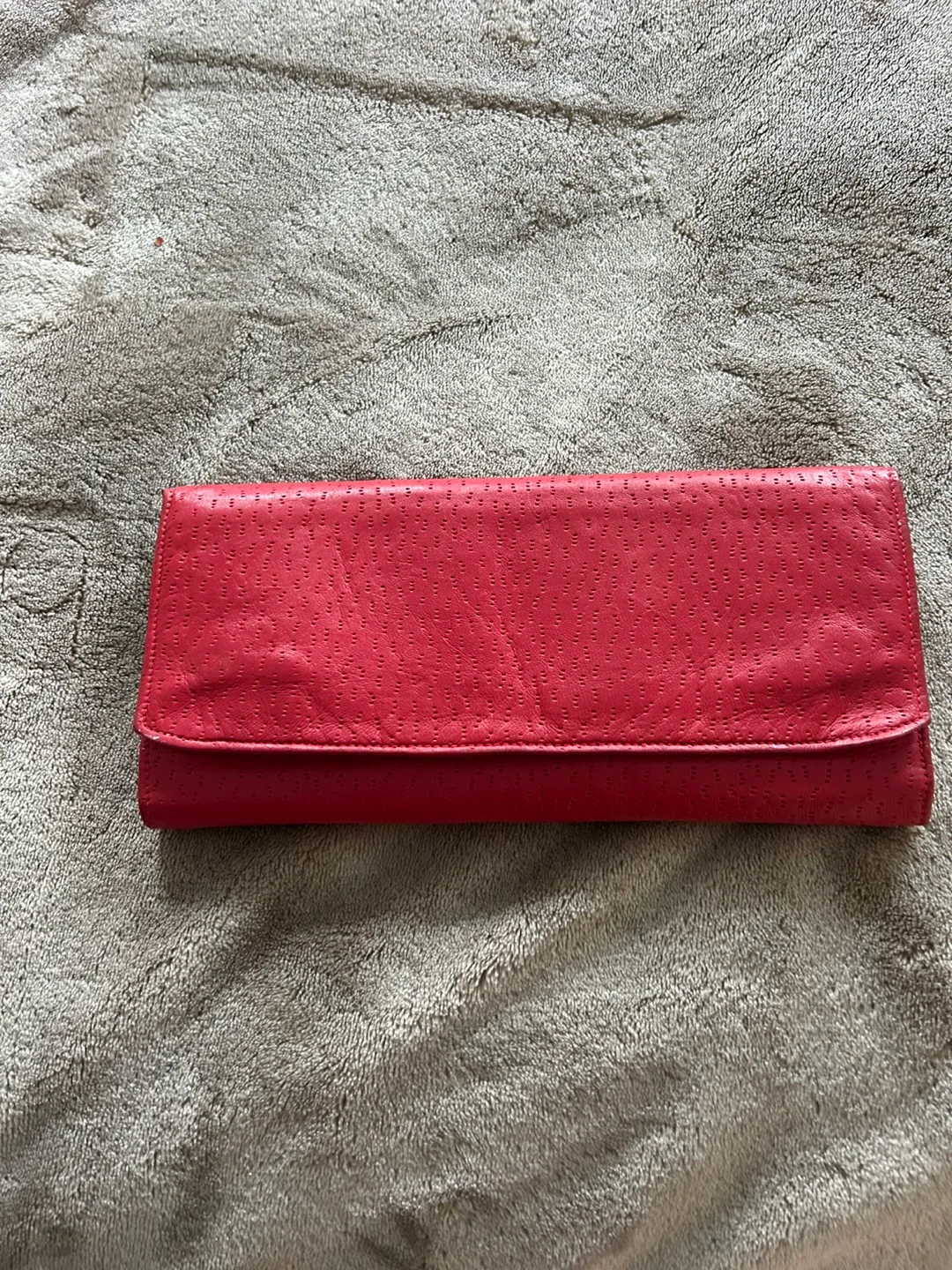 Red Leather Jewellery Roll & Clutch thumbnail