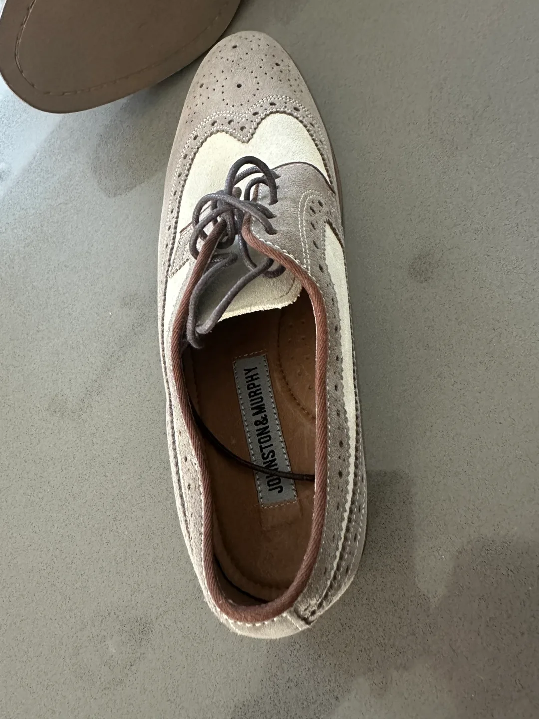 Johnston & Murphy Men's Wingtip Suede Dress Shoes image indicator(3)