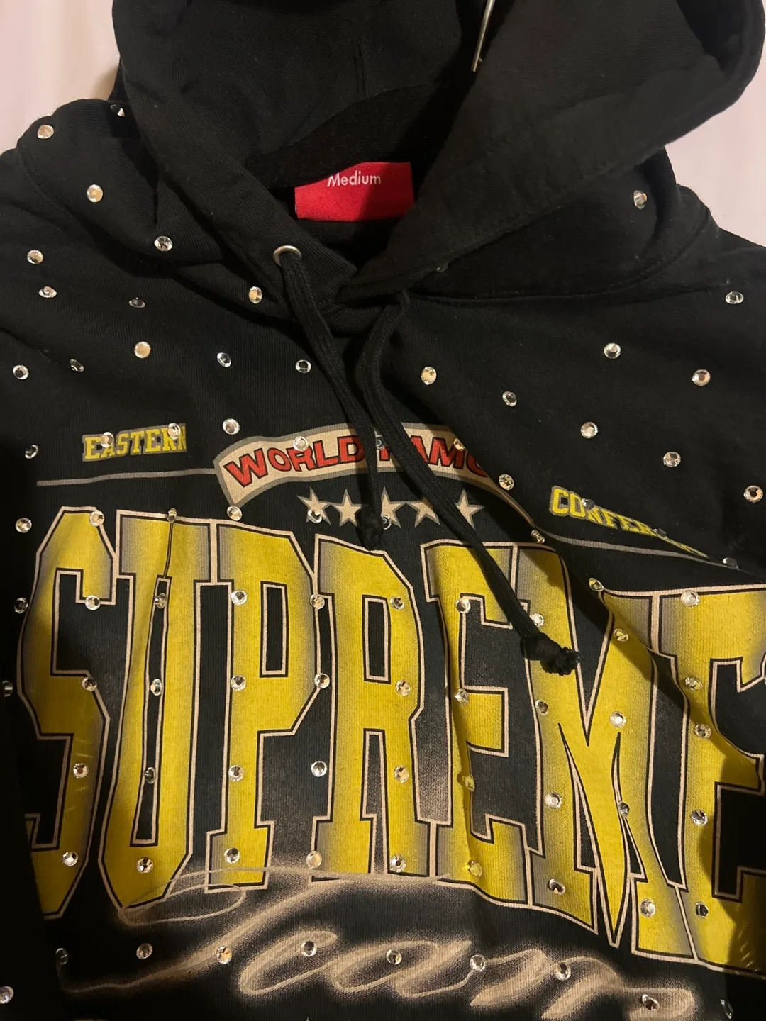 Supreme Rhinestone Hoodie Medium image indicator(2)