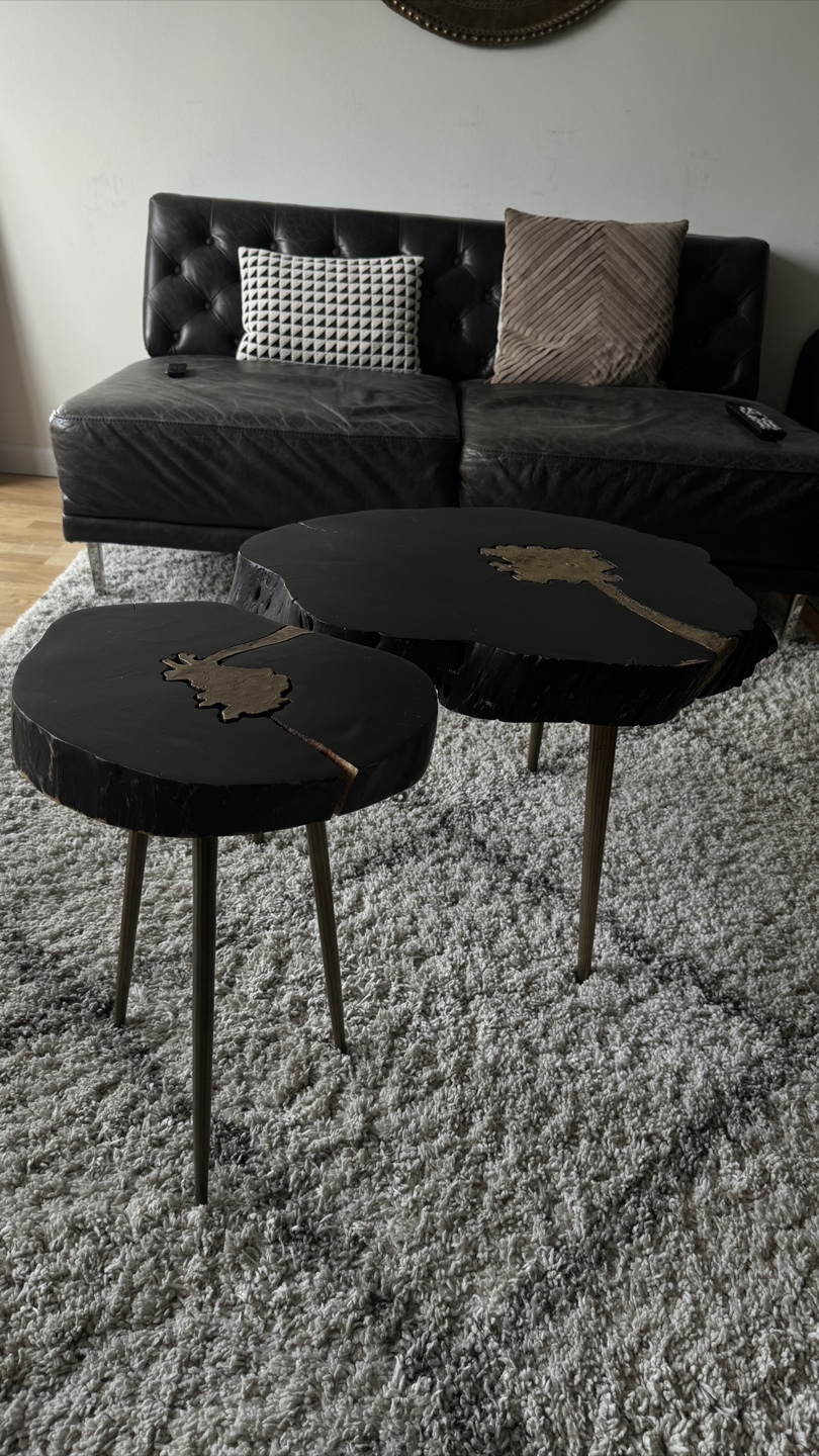 Unique Live Edge Coffee Table Set