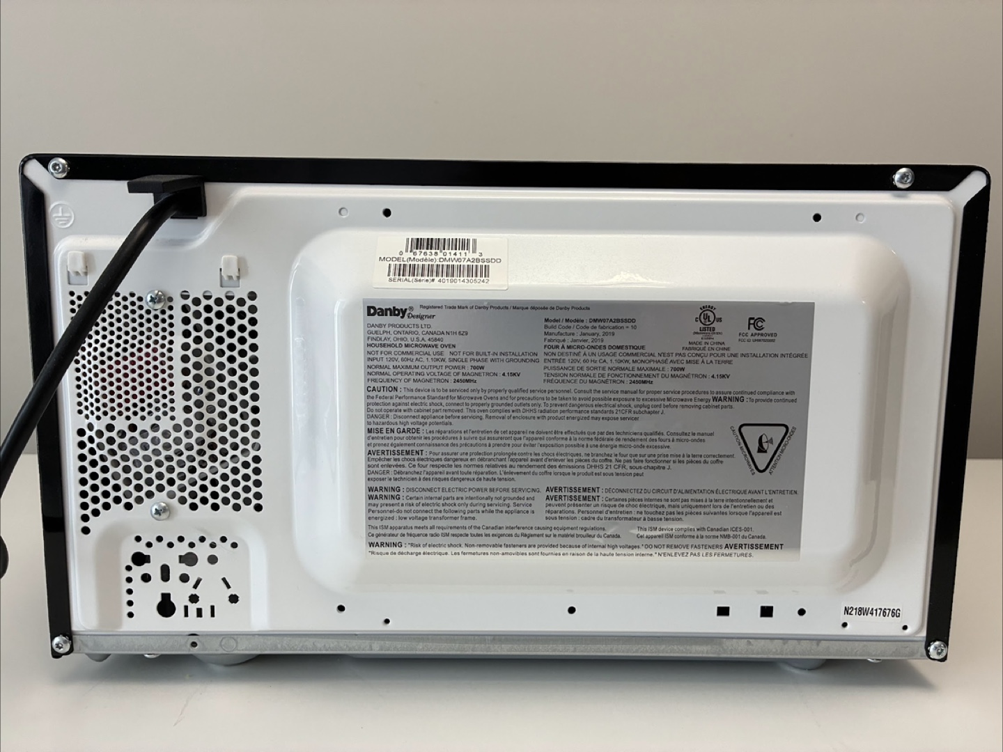 Danby 0.7 cu. ft. Microwave - photo 4
