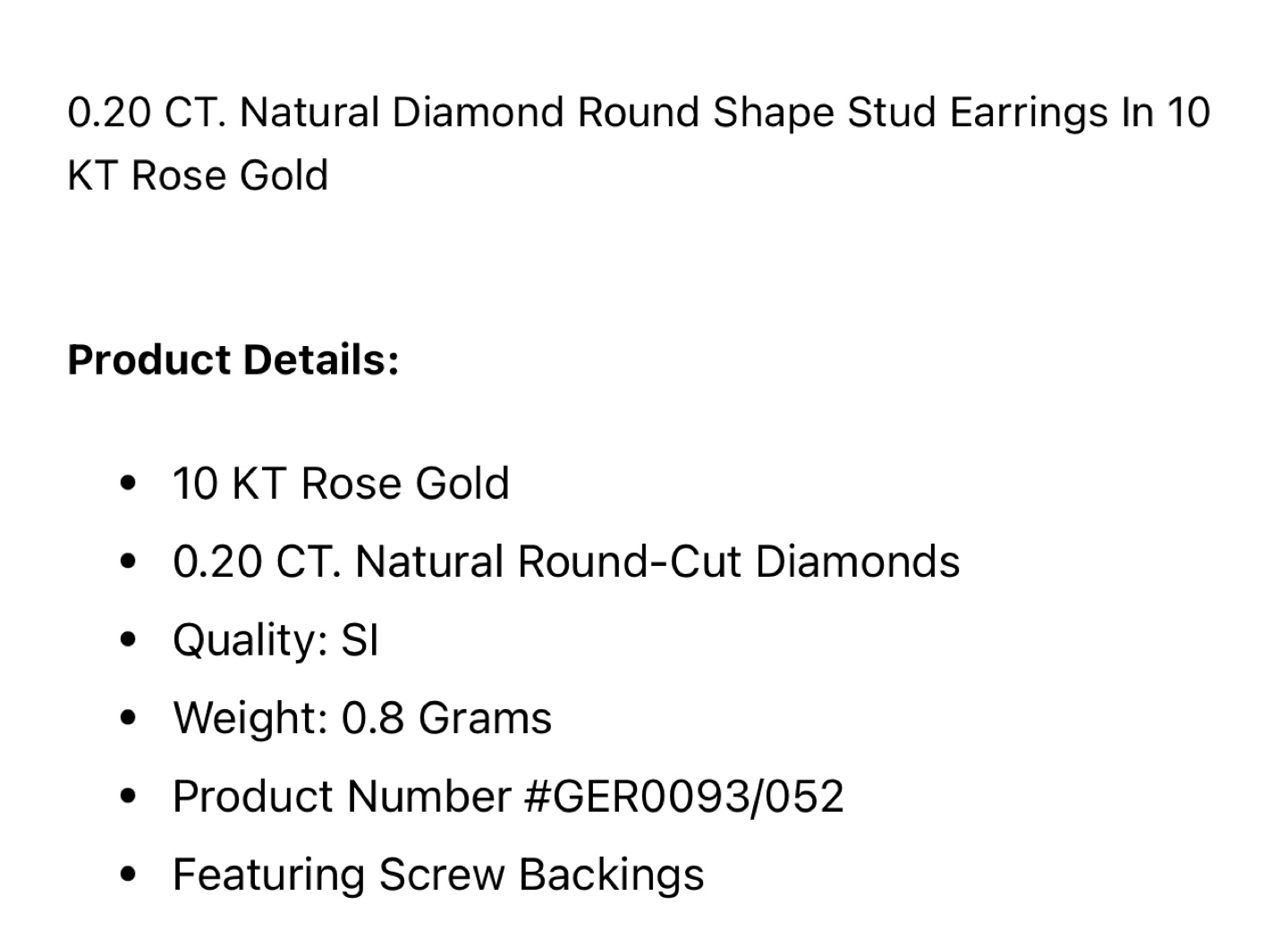 10KT Yellow Gold Diamond Stud Earrings - photo 2